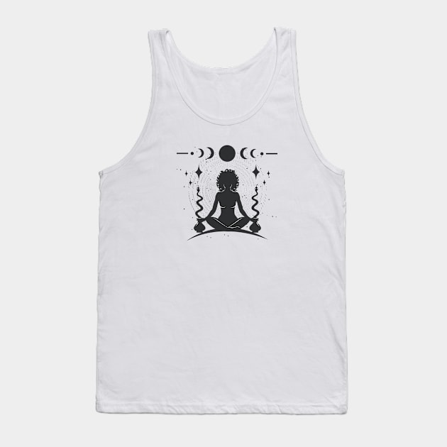 Meditation Goddess Tank Top by studioaartanddesign